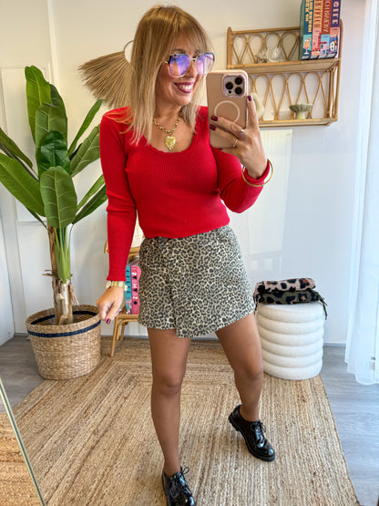 Jupe Short LÉOPARD