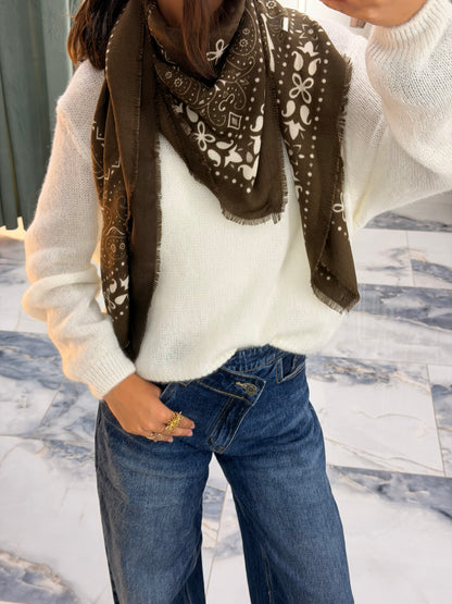 Foulard ANDREA choco