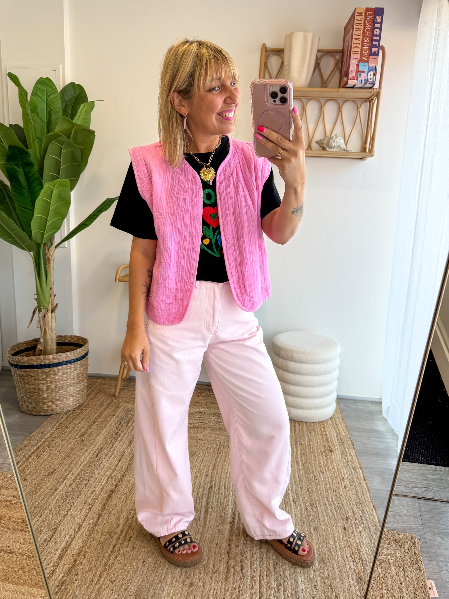 Gilet Naia Rose