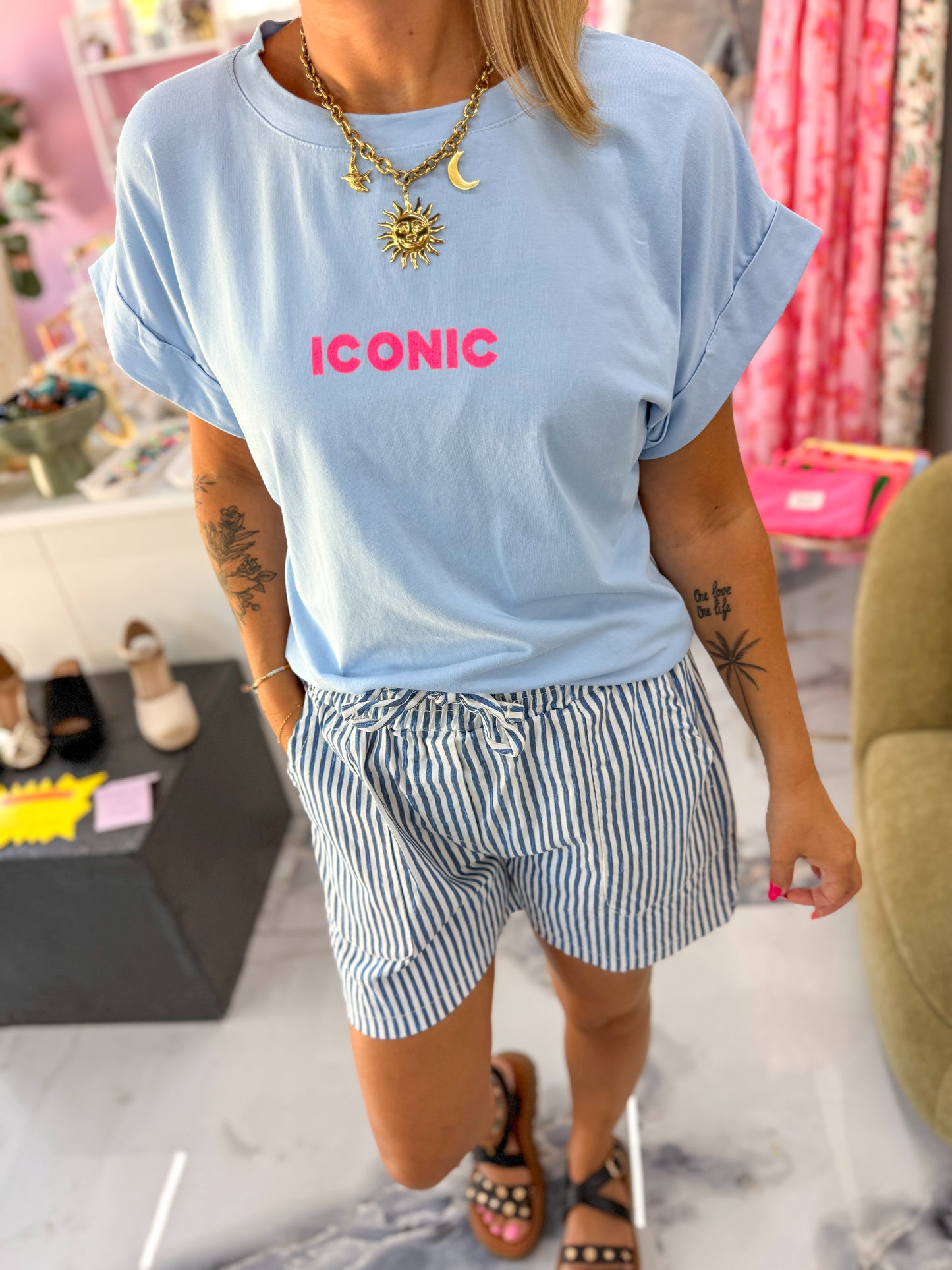 T-shirt ICONIC bleu