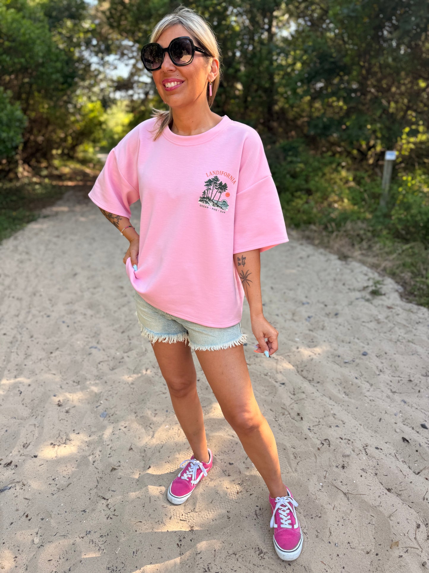 T-shirt SWEETY Créa’ LANDES Rose- PRE CO’ envoi FIN JUIN 🌊