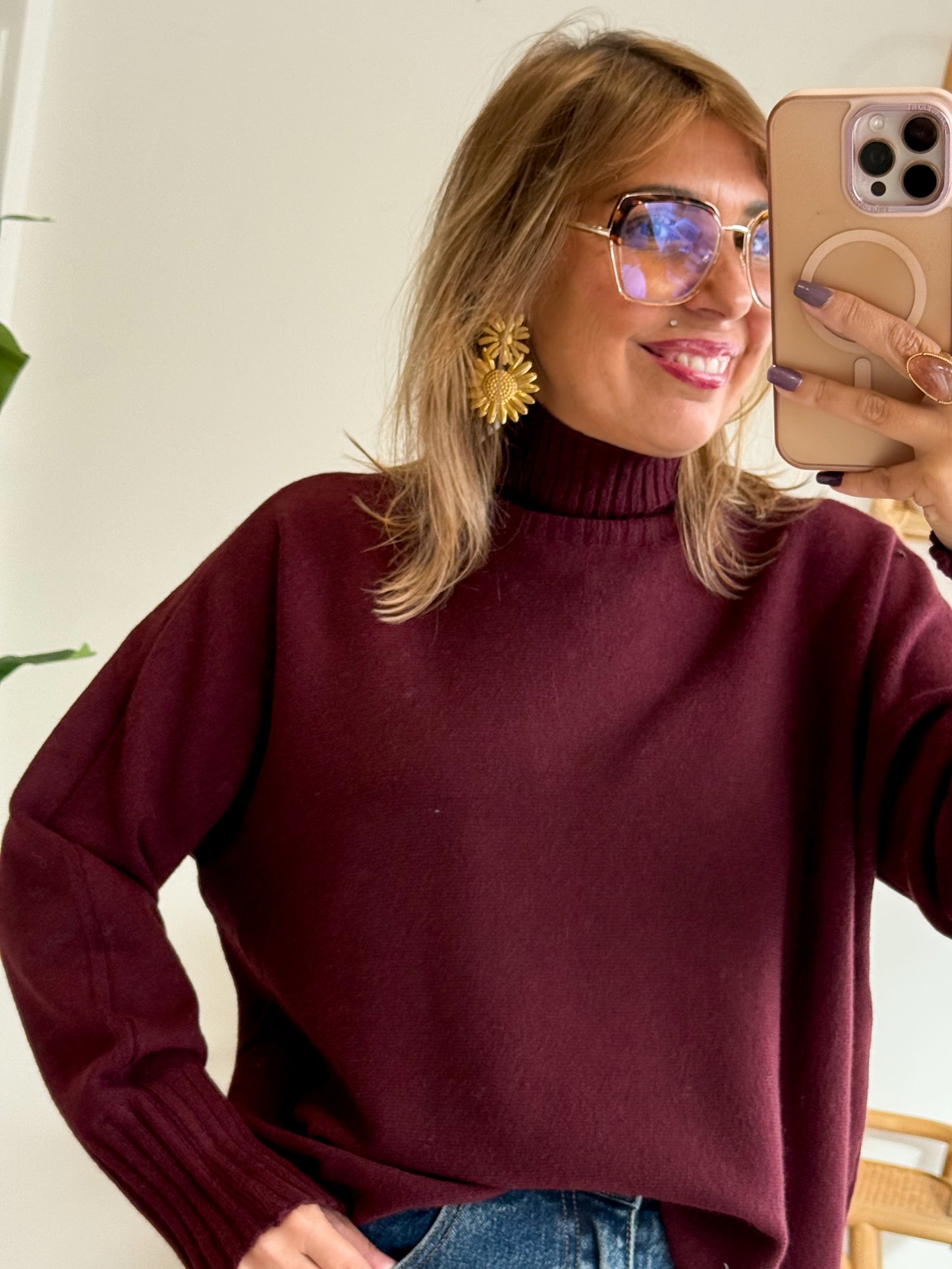 Pull AMÉLIA Bordeaux