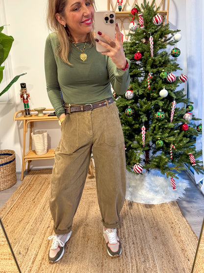 Pantalon ROMY VELOURS camel