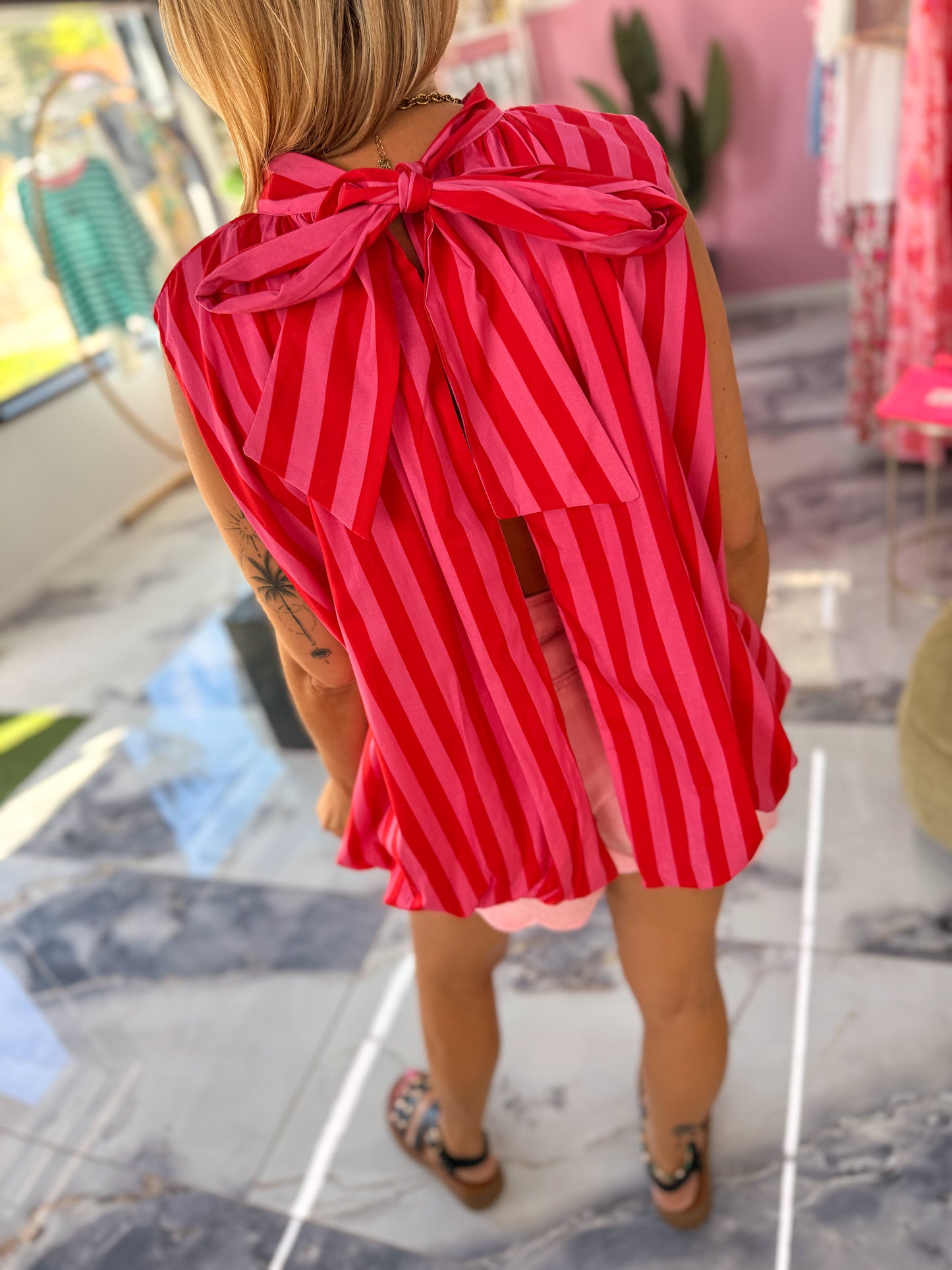 Top MANILLE rouge