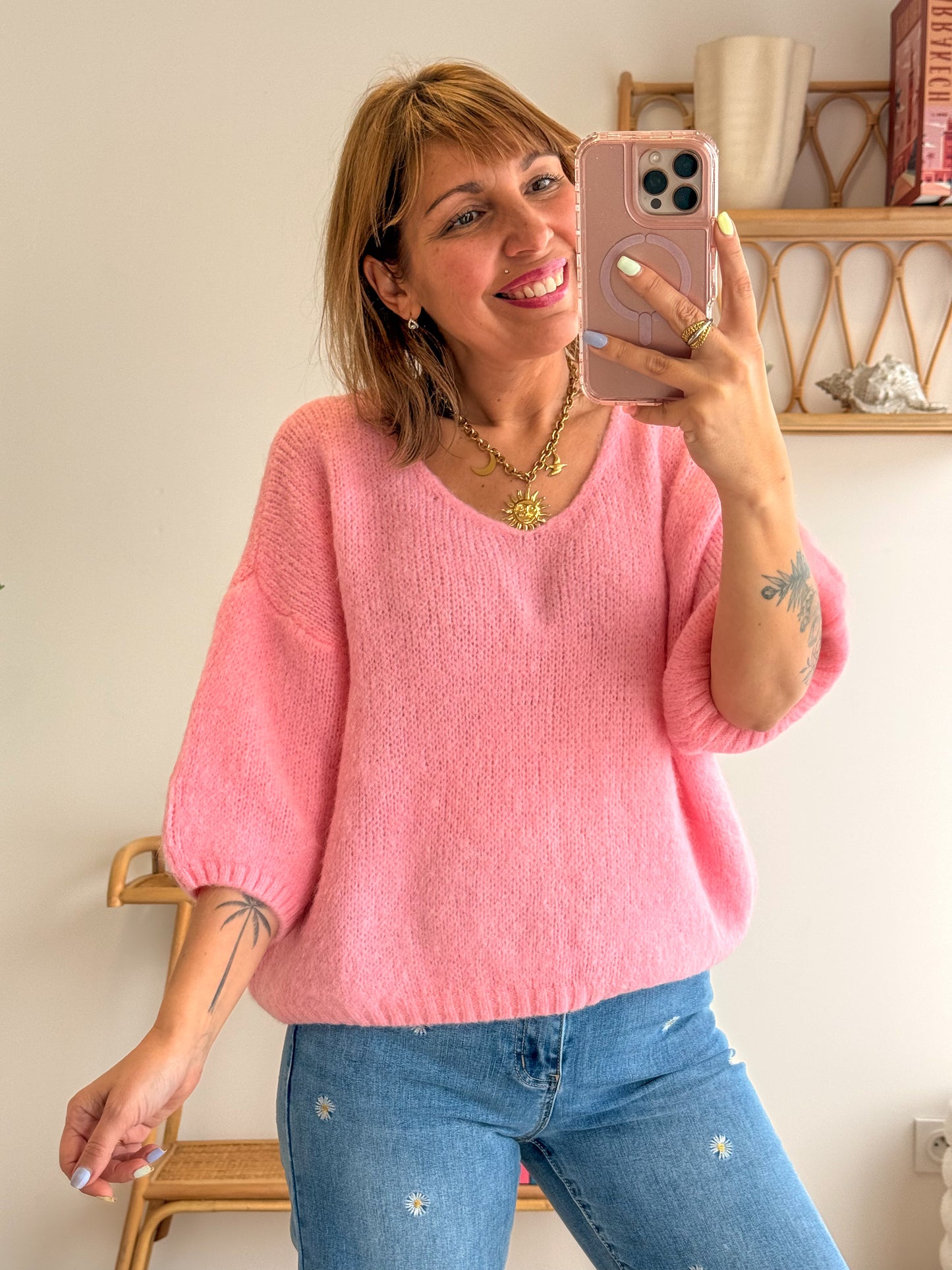 Pull DOUCEUR Rose bb