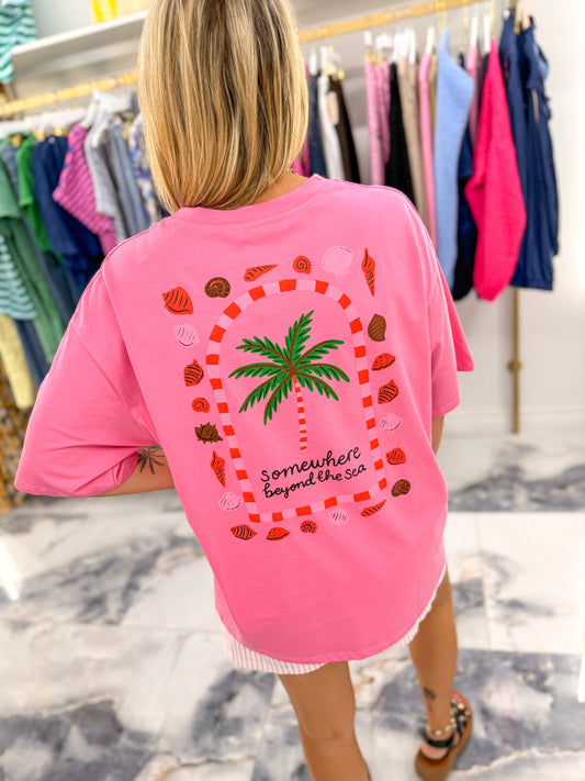 T-shirt COQUILLAGES rose