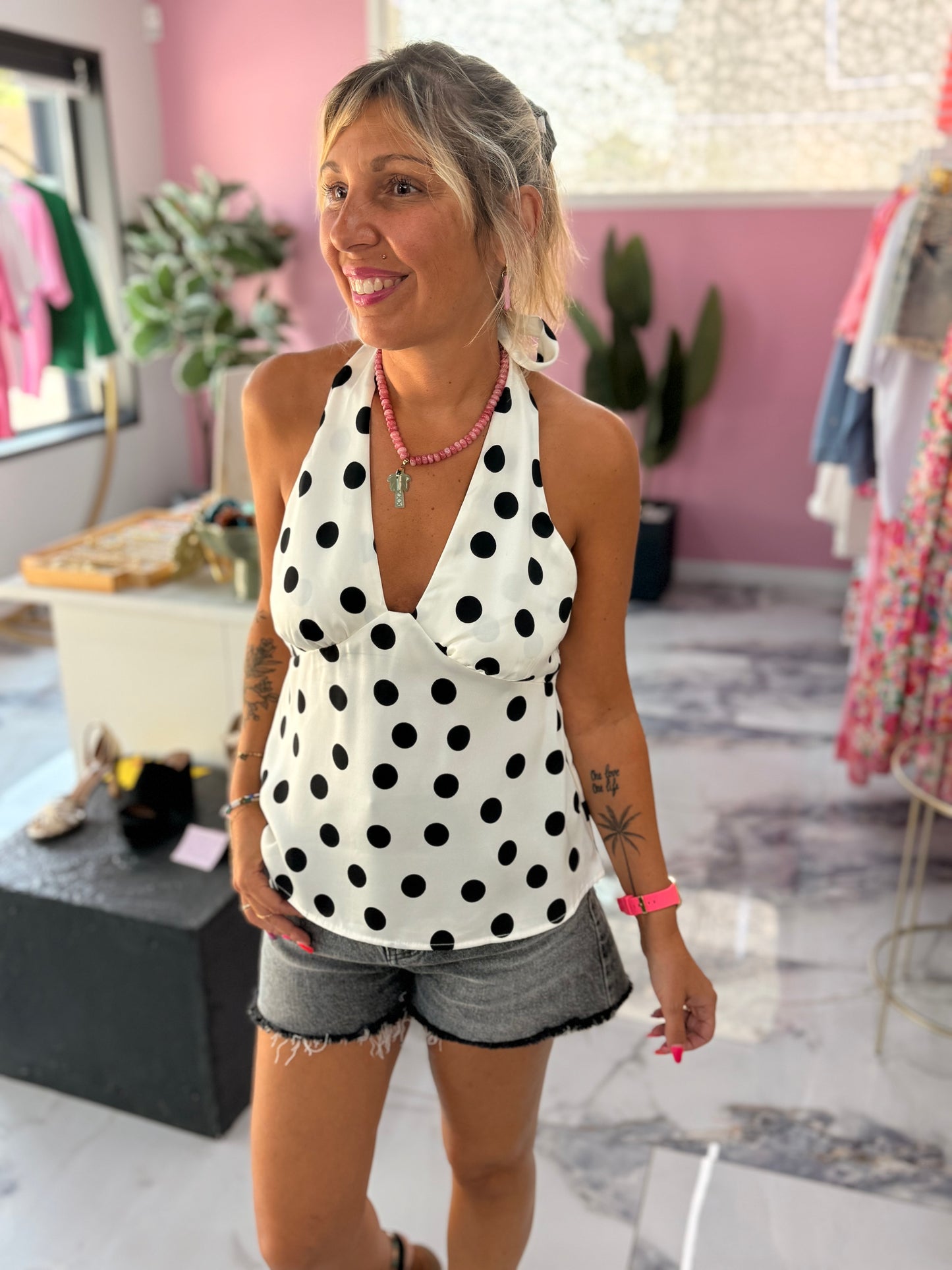 Top COLETTE blanc