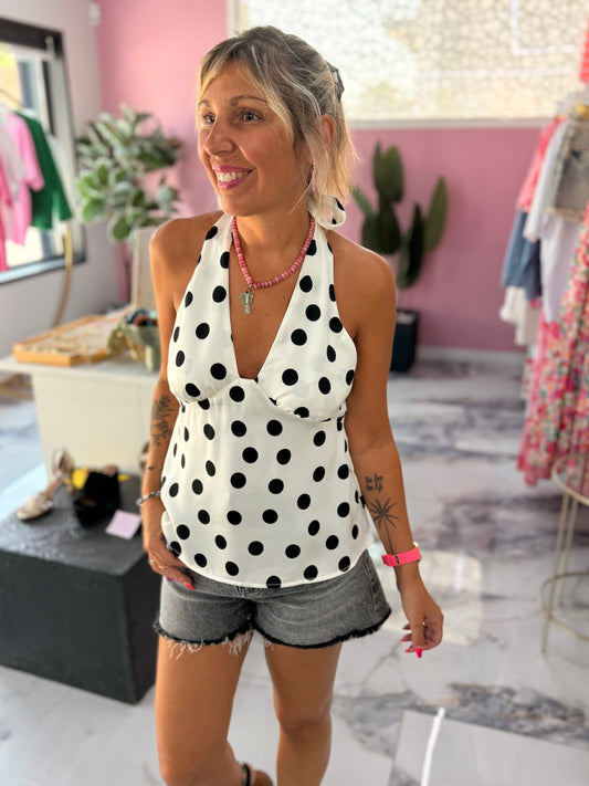Top COLETTE blanc