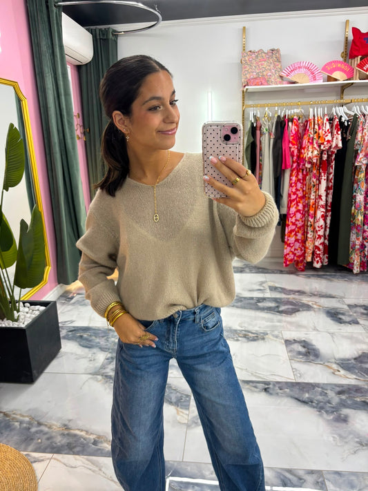 Pull Coco alpaga beige