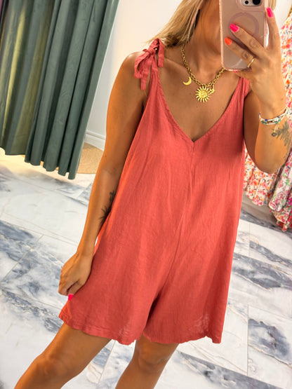 Combishort LIN Bois de rose