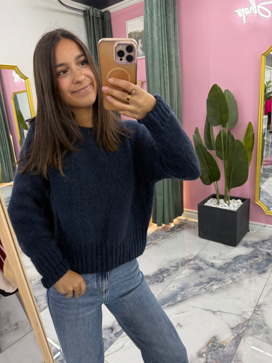 Pull GIANNI bleu marine
