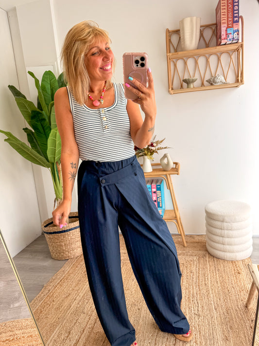 Pantalon TESSY Bleu marine