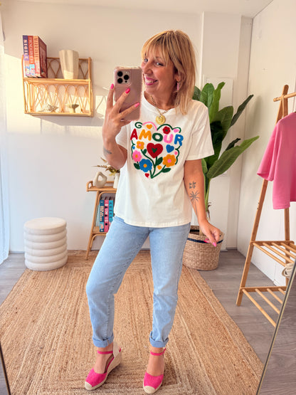 T-Shirt AMOUR Blanc