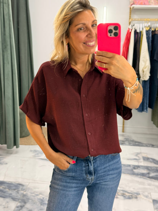 Chemise CALY bordeaux