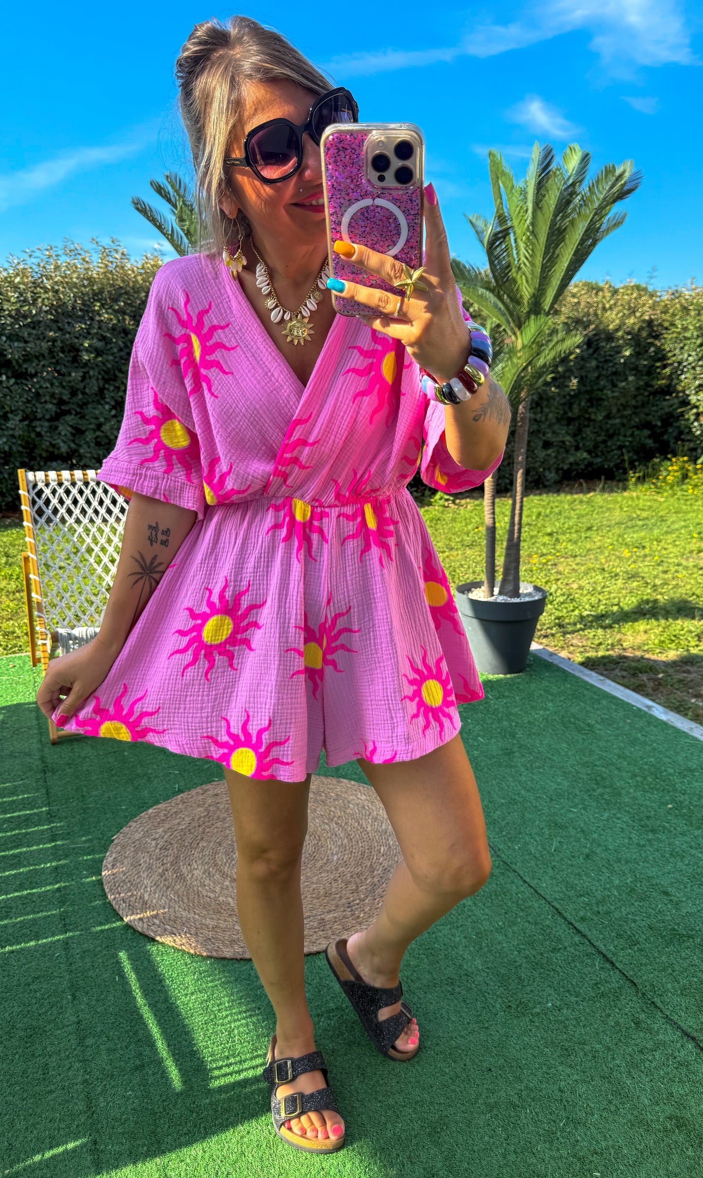 Combishort SOLEADA Soleil rose