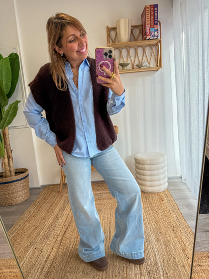 Gilet Alpaga EVRY choco