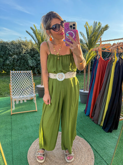 Combinaison AMANDINE vert olive