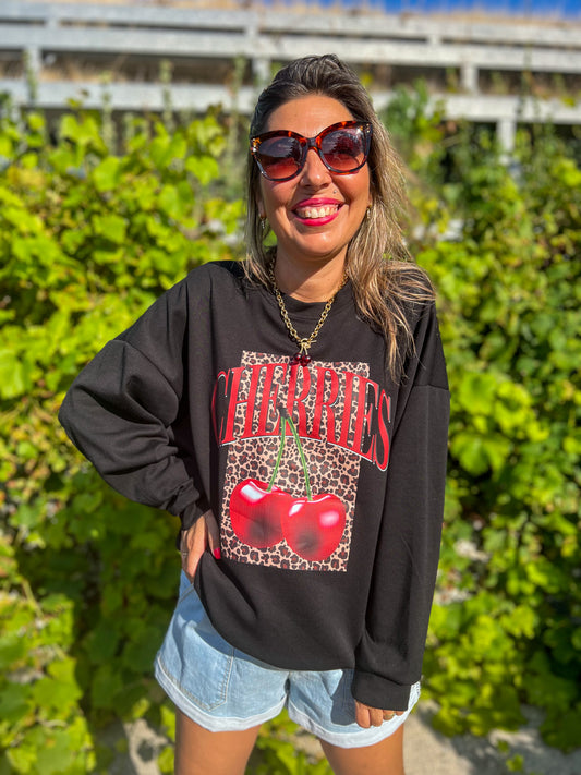 Sweat CHERRIES 🍒 noir