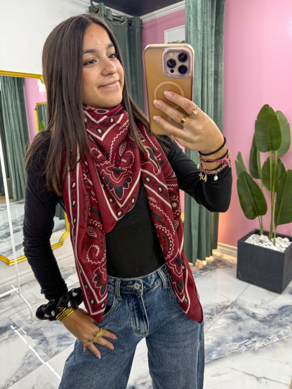 Foulard BANDANA Bordeaux