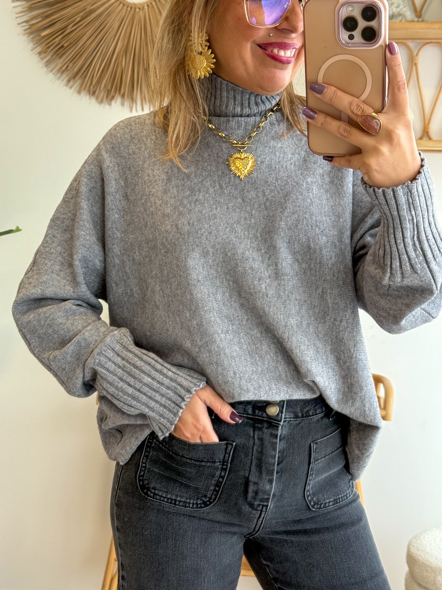 Pull AMÉLIA gris
