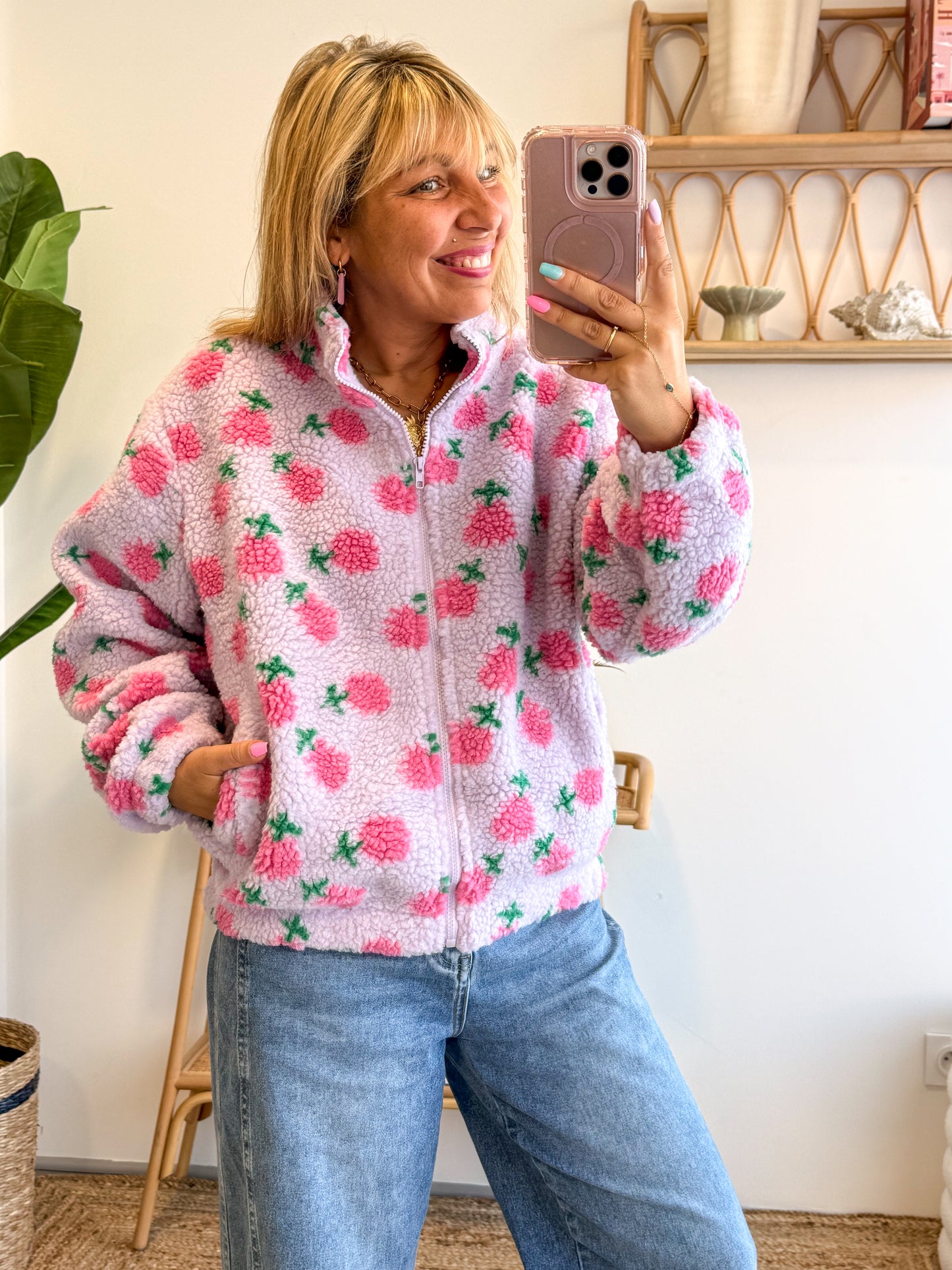 Veste polaire FRESCA rose