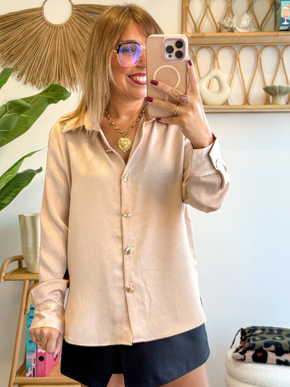 Chemisier ÉLÉGANCE nude