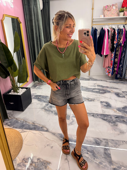 T-shirt NINON kaki