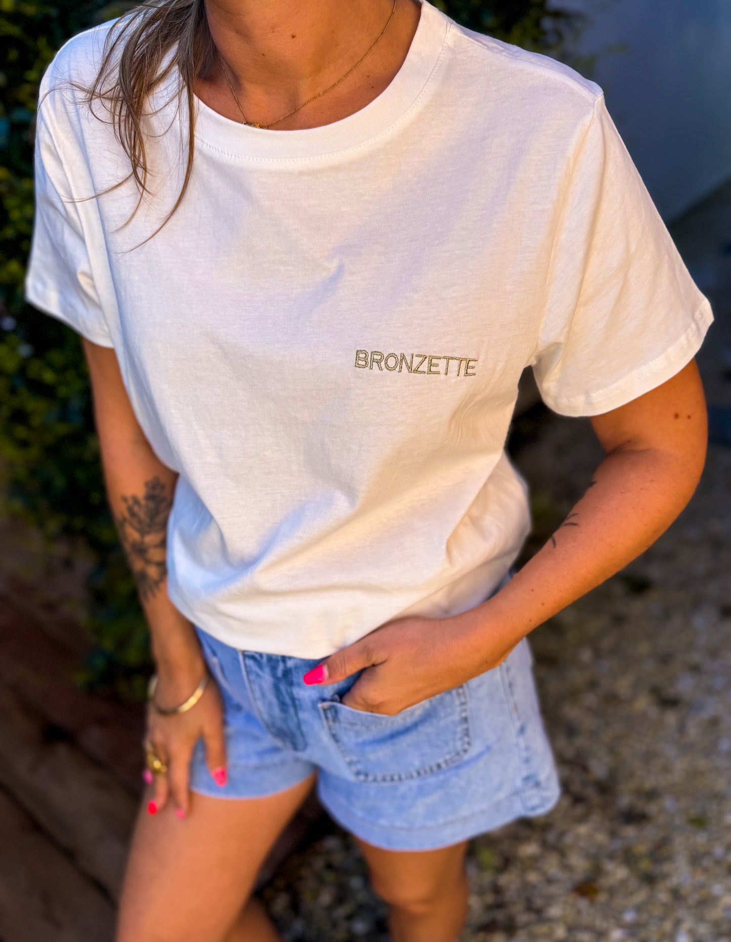 T-shirt BRONZETTE blanc