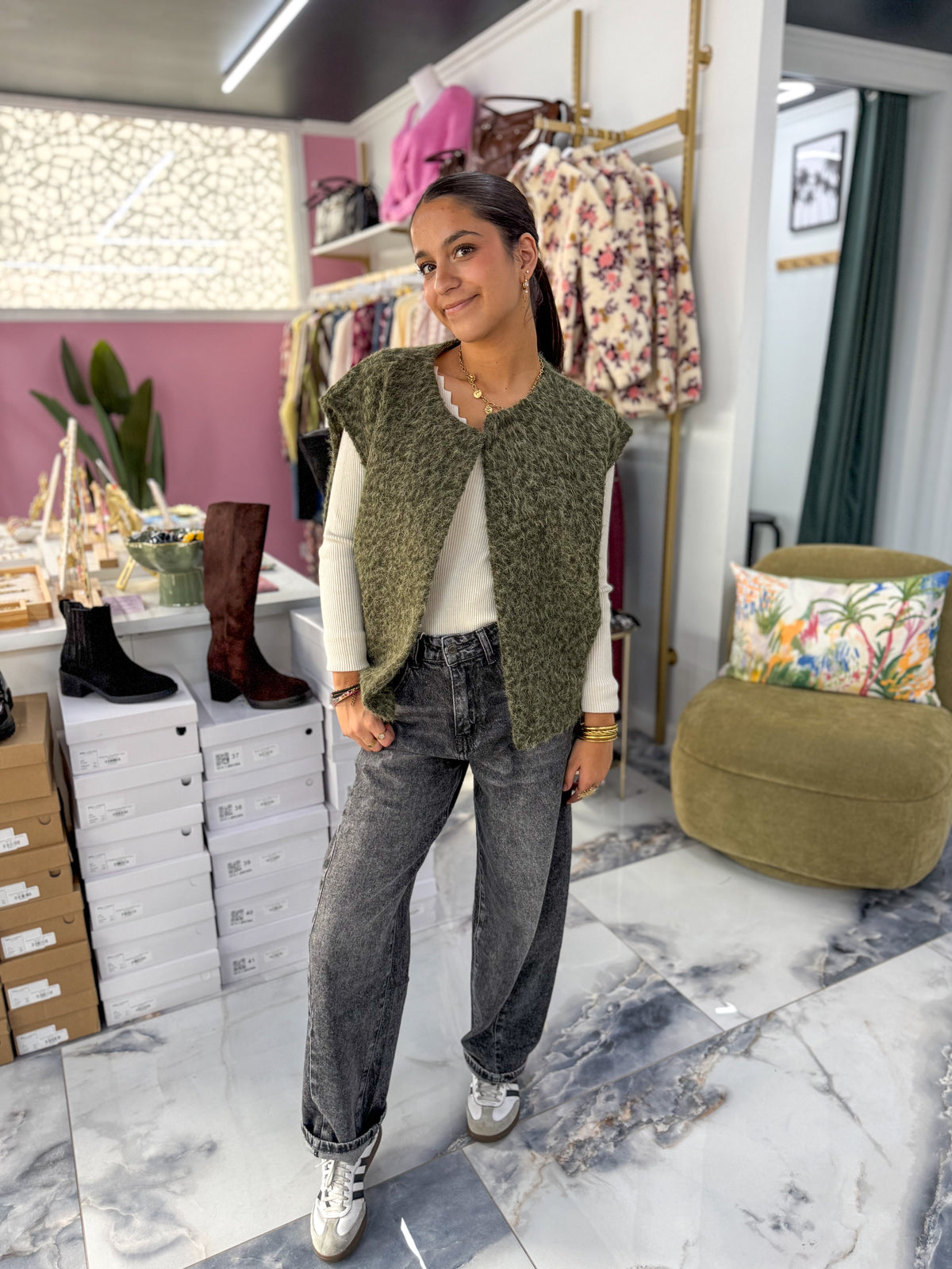 Gilet ALBA kaki