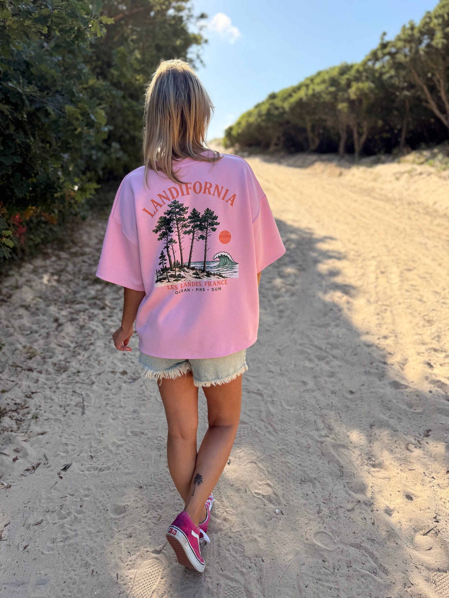 T-shirt SWEETY Créa’ LANDES Rose- PRE CO’ envoi FIN JUIN 🌊