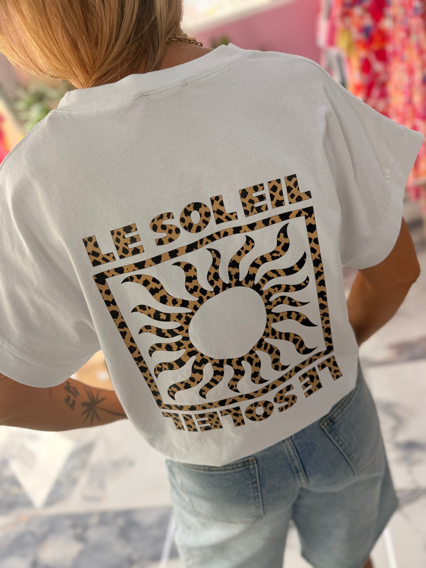 T-shirt LE SOLEIL léopard