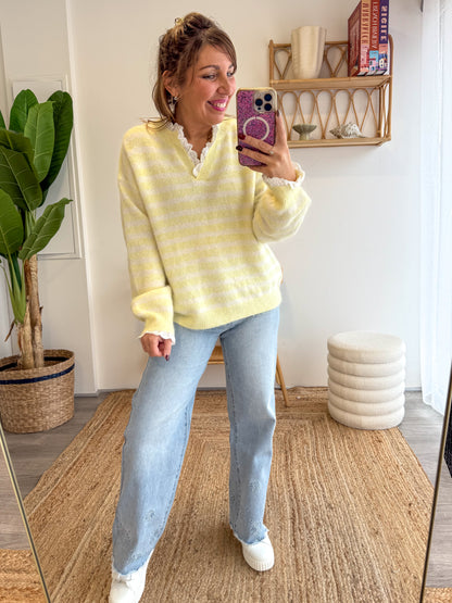 Pull BÉRANGÈRE jaune