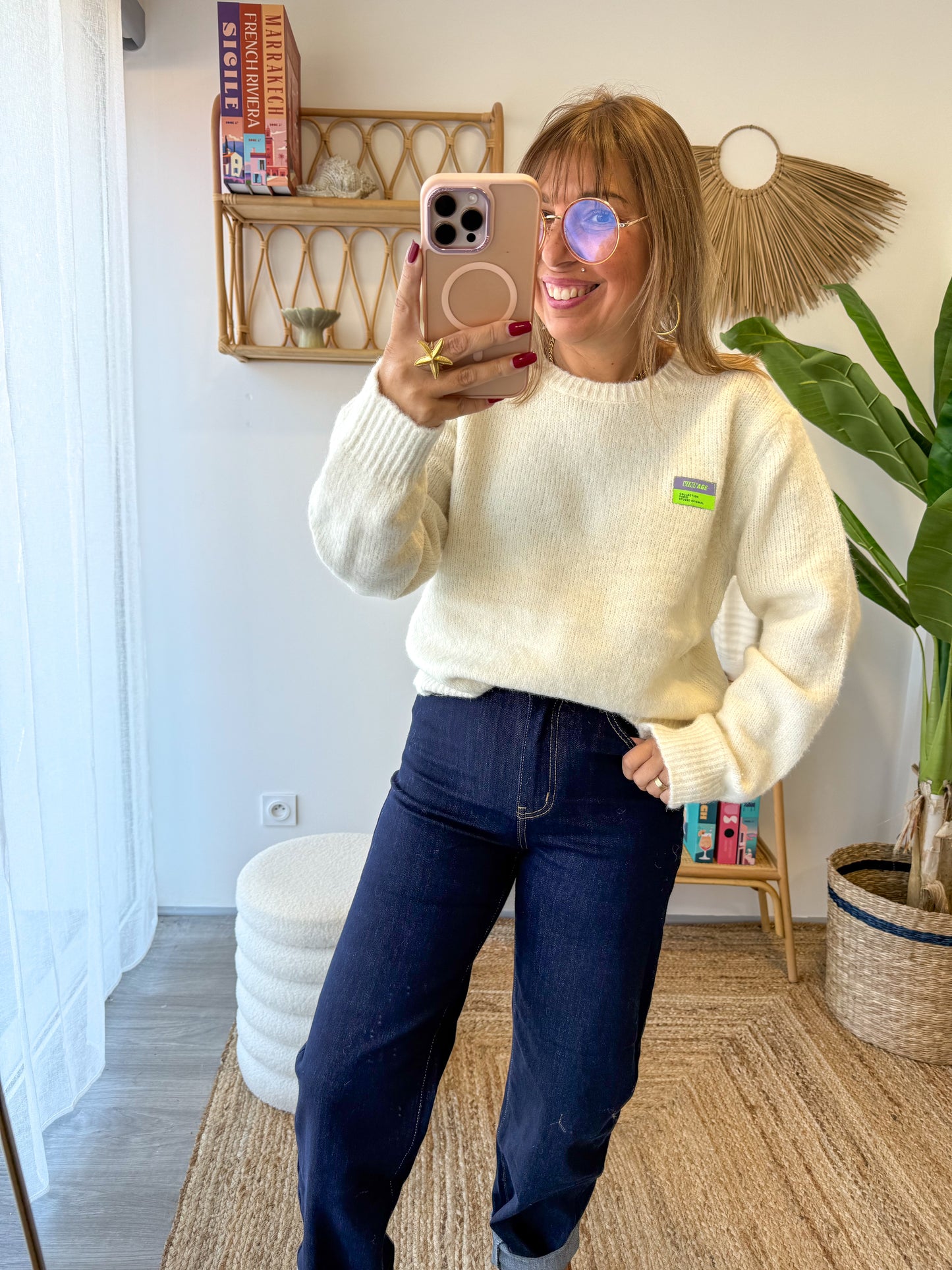 Pull VINTAGE Beige