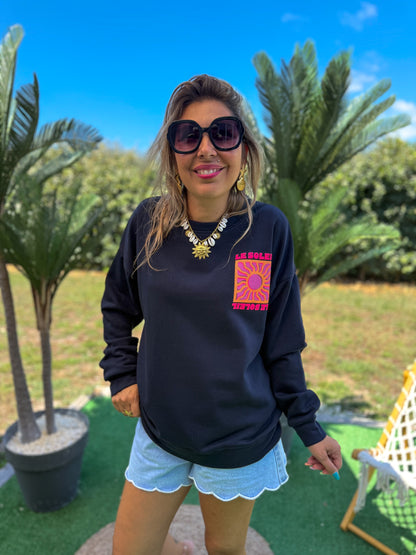 Sweat SOLEIL marine -précommande envoi a partir du 27/08