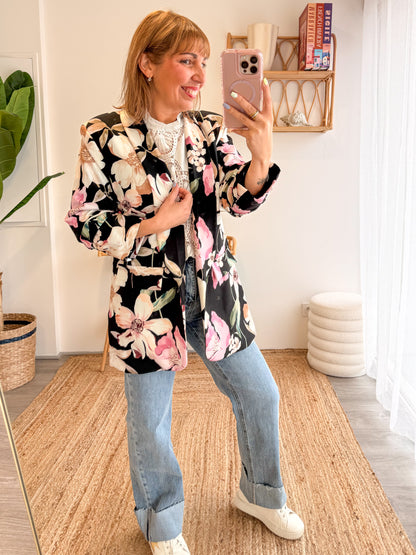 Blazer CAMÉLIA noir