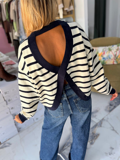 Pull CASSANDRE bleu marine