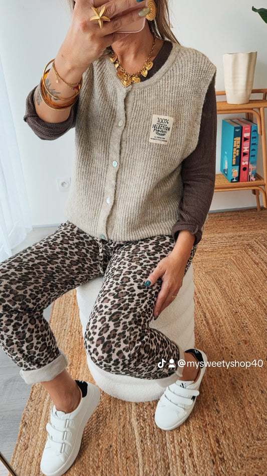 Gilet ÉMILIE écru