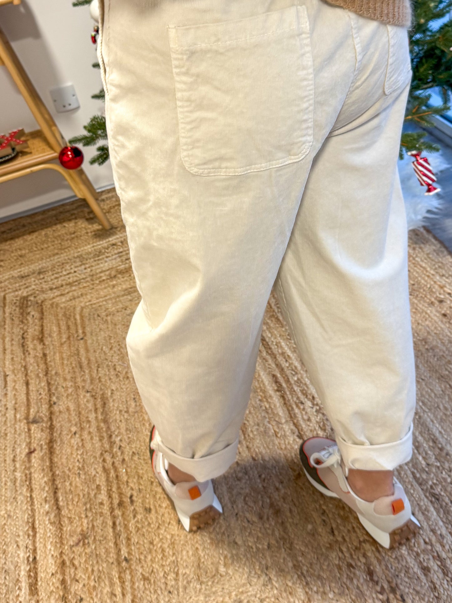 Pantalon ROMY velours écru