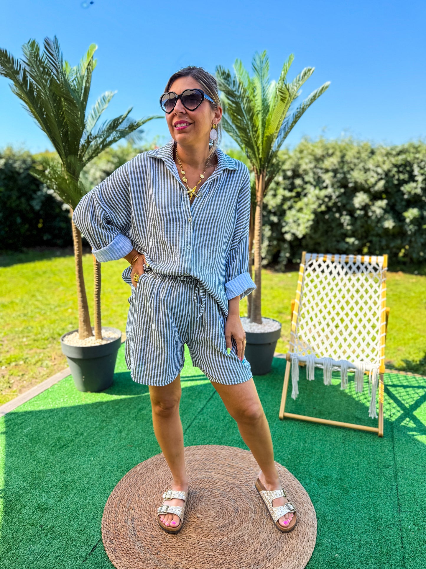 Short CHIARA kaki
