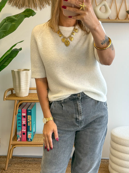 Pull MADDIE alpaga écru