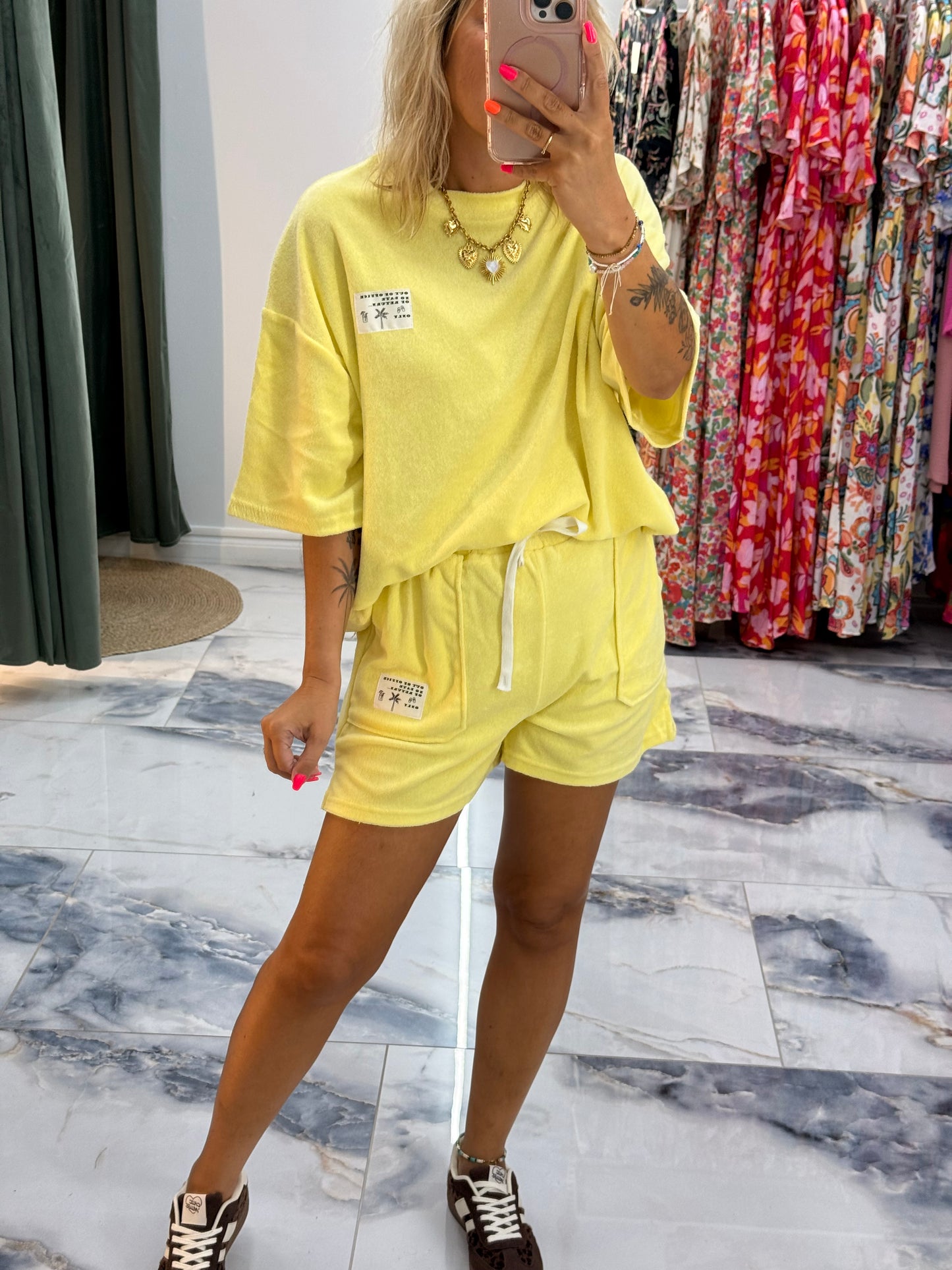 Short ÉPONGE jaune