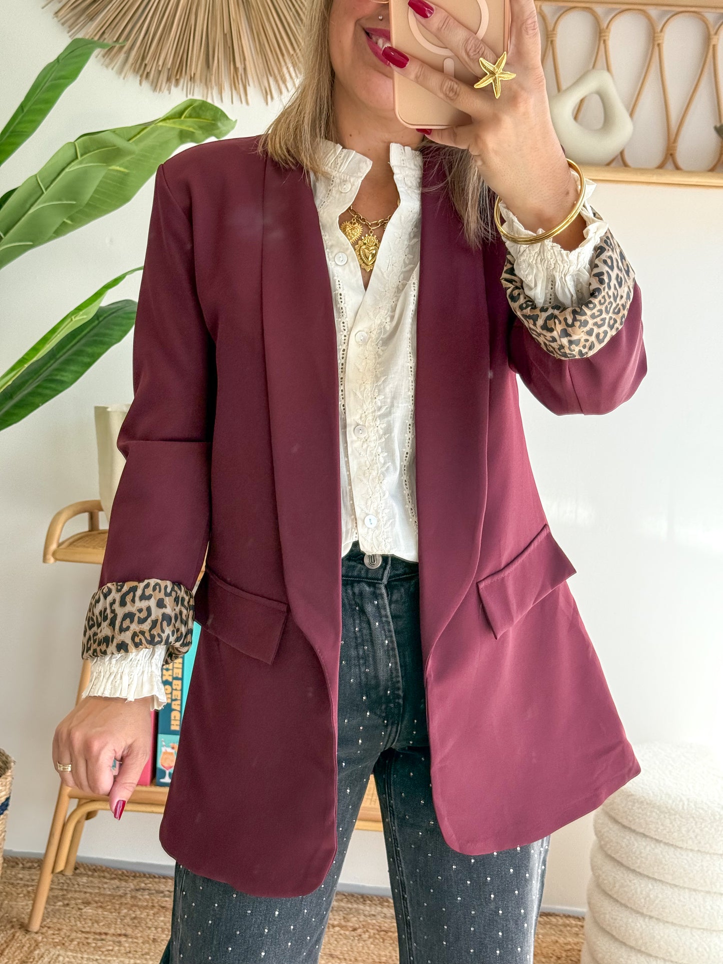 Blazer MILAN bordeaux