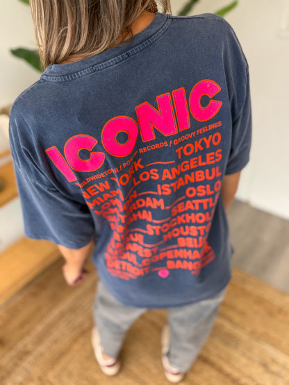 T-shirt ICONIC bleu marine