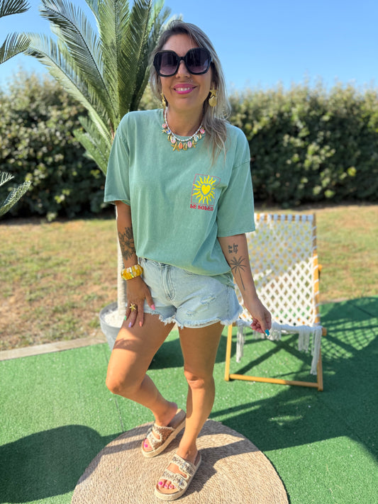T-shirt LE SOLEIL vert