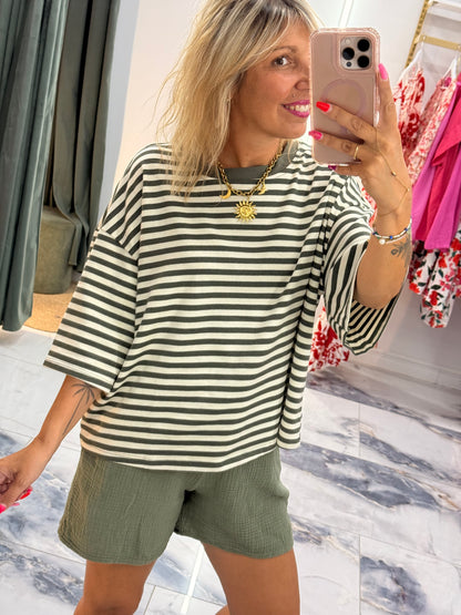 T-shirt SORBET kaki