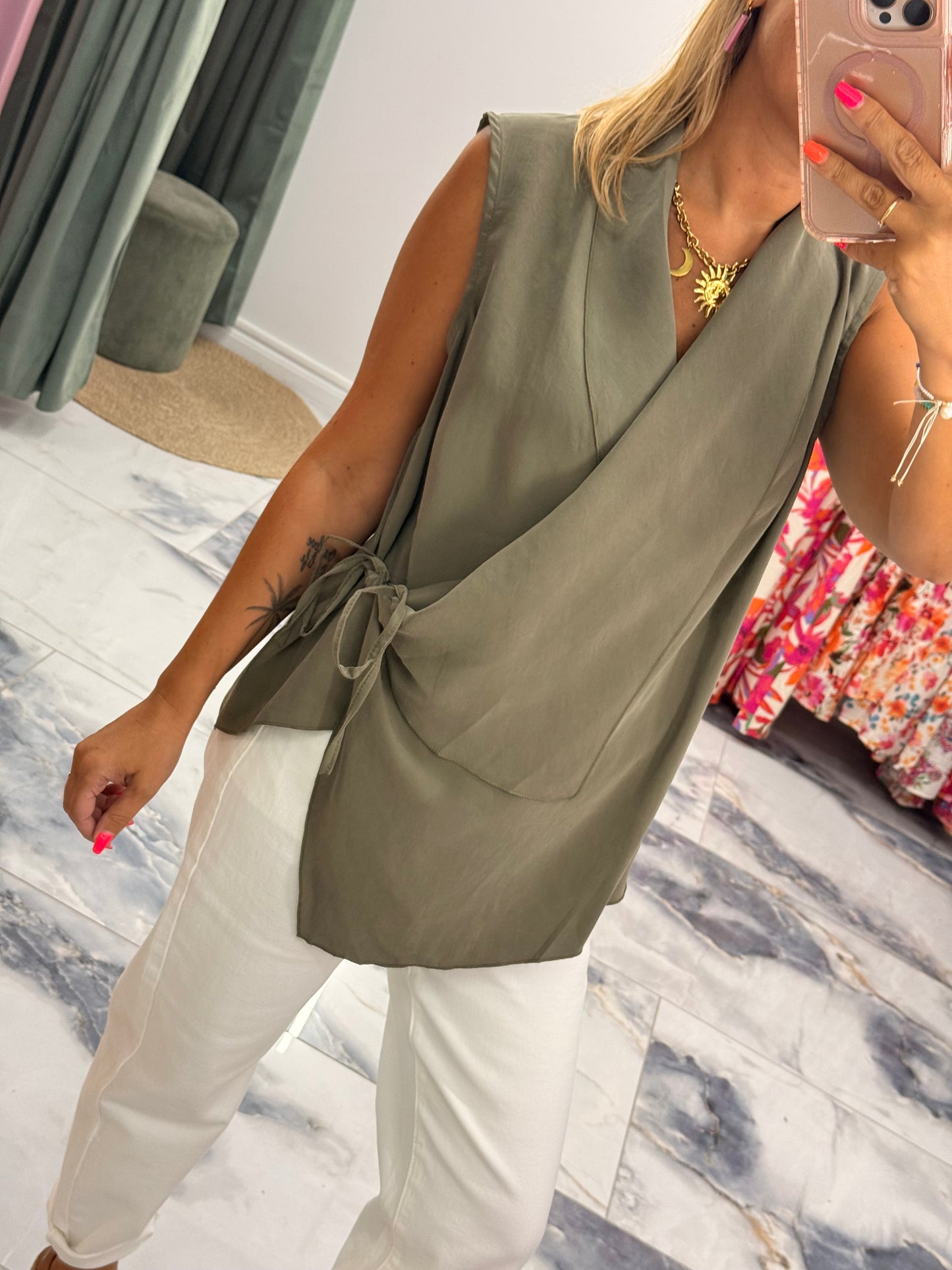 Blouse CHARLIZE Kaki