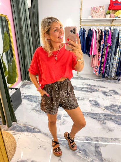 T-shirt NINON rouge