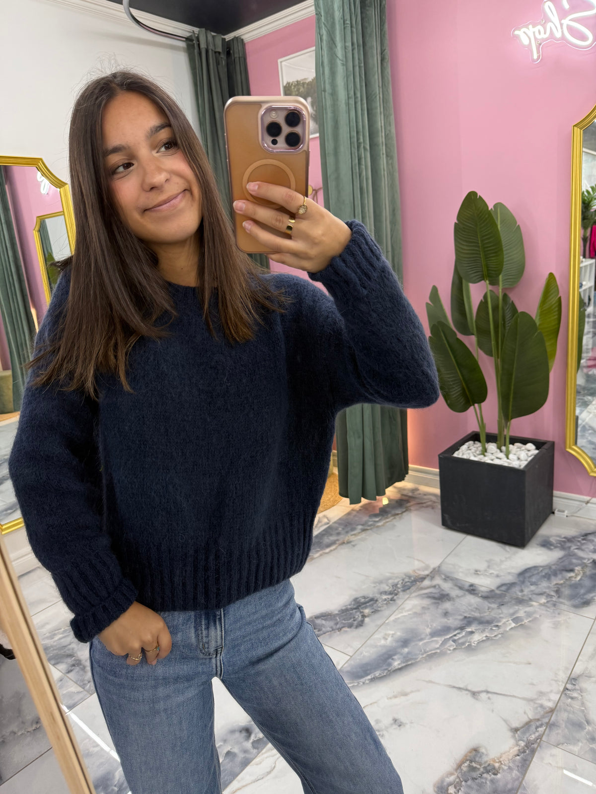 Pull GIANNI bleu marine