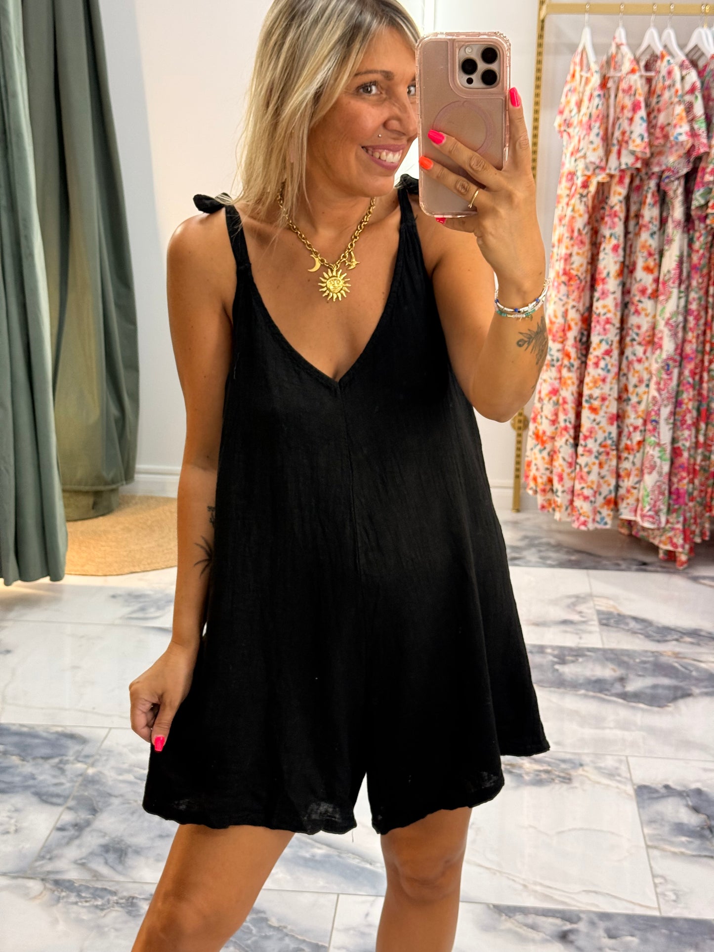 Combishort LIN noir