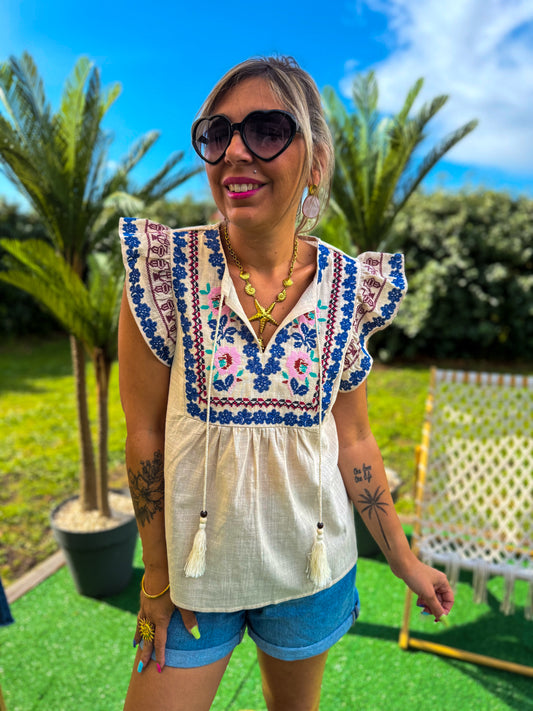 Blouse brodée RIVIÈRA